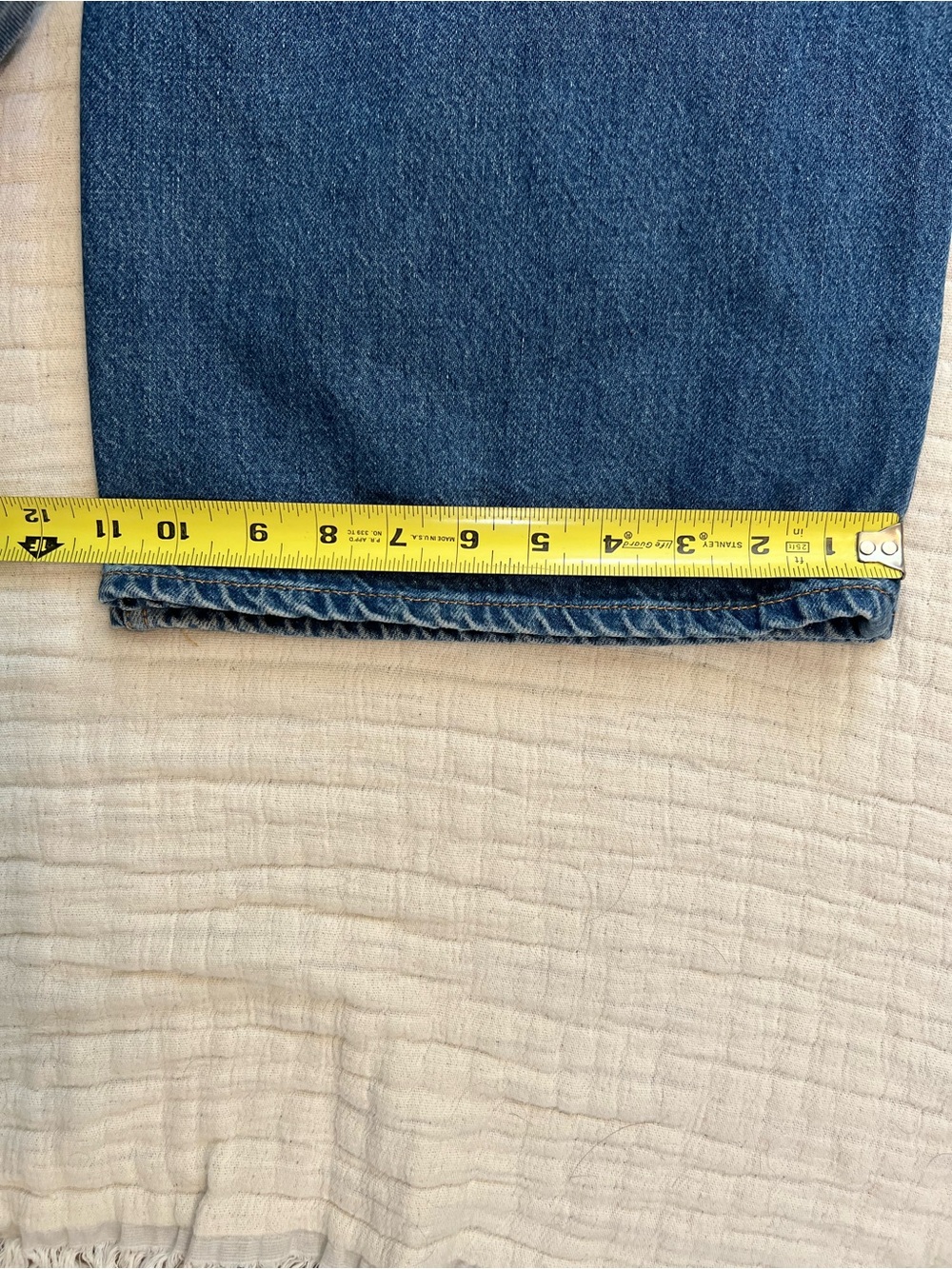 Rag & Bone Wide Leg Jeans Size 30x30 Clearwater Blue Maya High Rise Button Fly - Picture 12 of 12